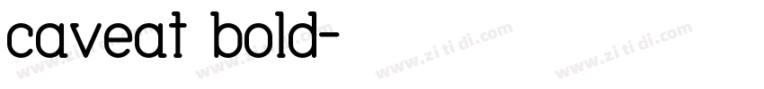 caveat bold字体转换